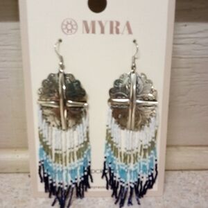 NWT Myra Bag Co Beaded Earrings